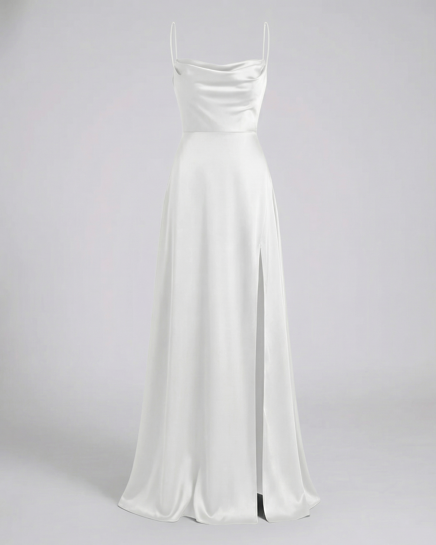 Vestido con abertura para mujer, tirantes finos