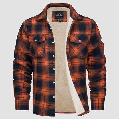 Sopracamicia casual con tasche — Camicia-giacca da mezza stagione