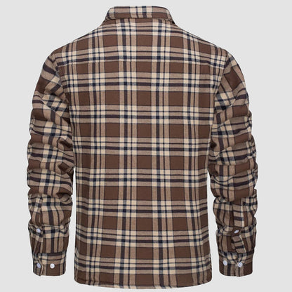 Sopracamicia casual con tasche — Camicia-giacca da mezza stagione