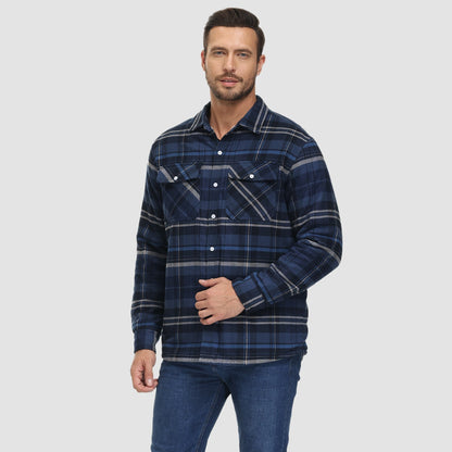 Sopracamicia casual con tasche — Camicia-giacca da mezza stagione