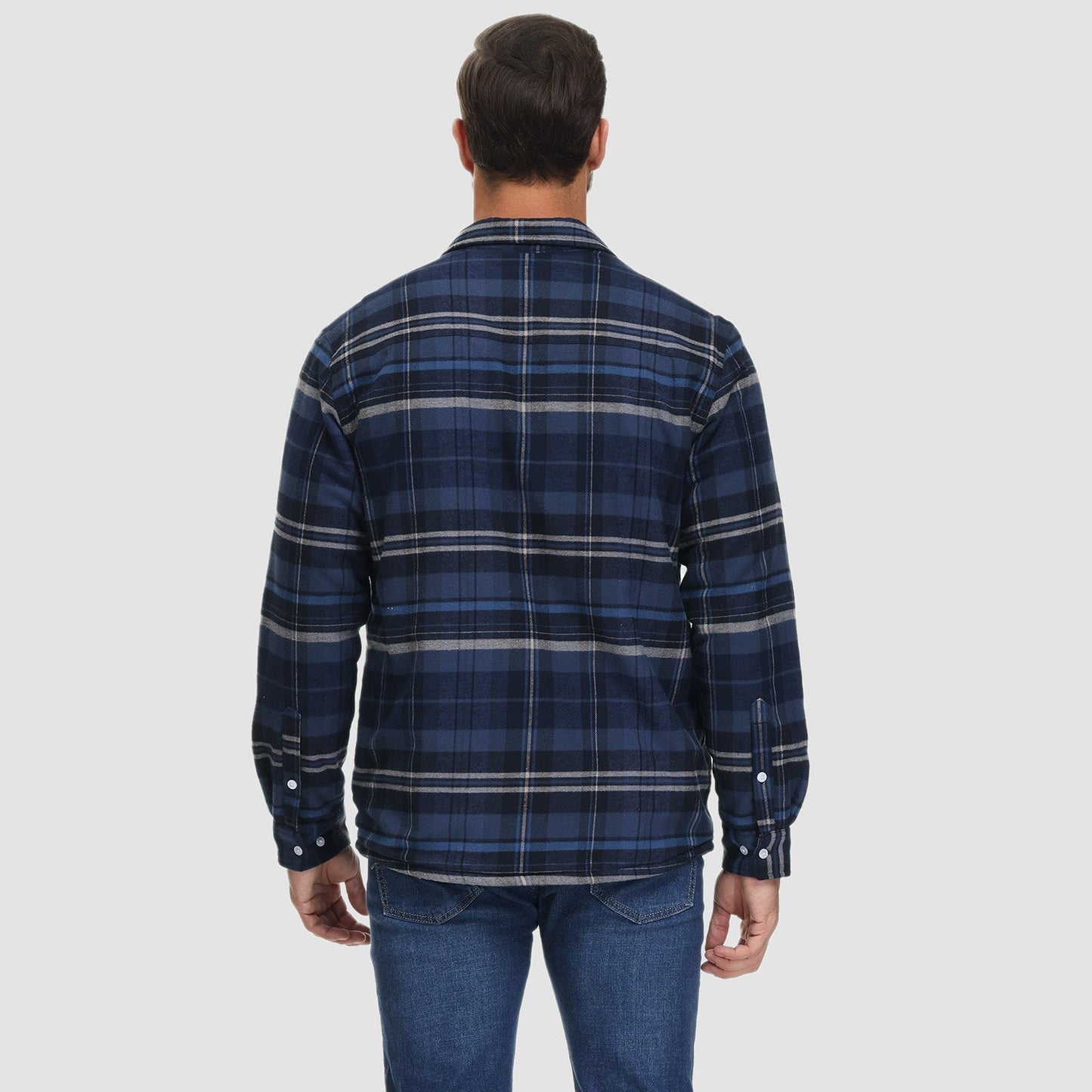 Sopracamicia casual con tasche — Camicia-giacca da mezza stagione