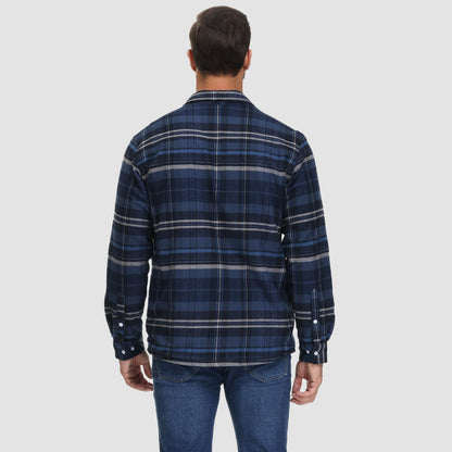 Sopracamicia casual con tasche — Camicia-giacca da mezza stagione