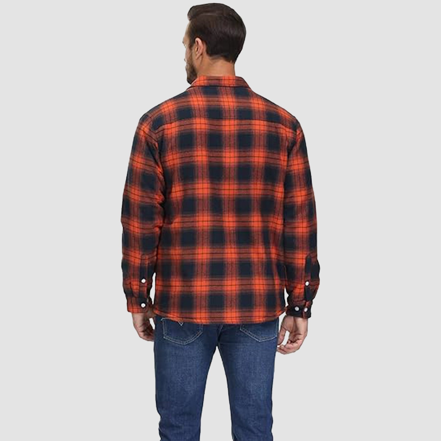 Sopracamicia casual con tasche — Camicia-giacca da mezza stagione