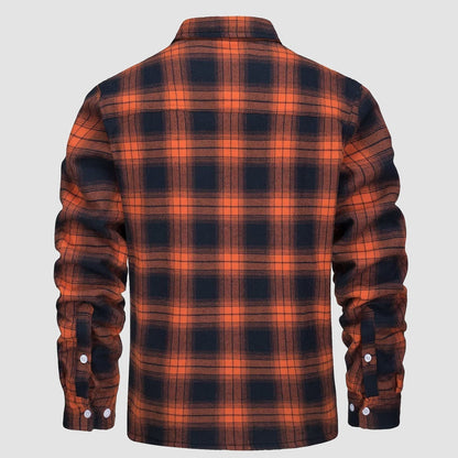 Sopracamicia casual con tasche — Camicia-giacca da mezza stagione