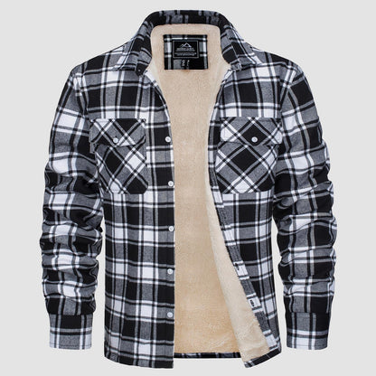 Sopracamicia casual con tasche — Camicia-giacca da mezza stagione