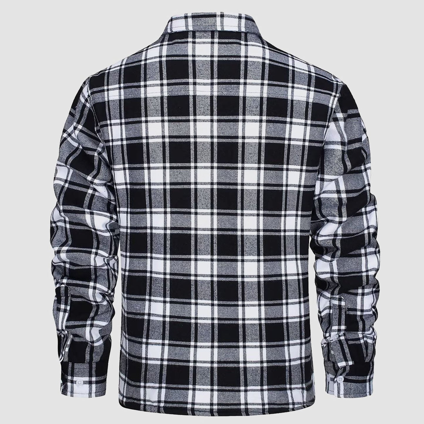 Sopracamicia casual con tasche — Camicia-giacca da mezza stagione