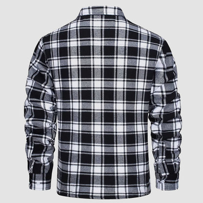 Sopracamicia casual con tasche — Camicia-giacca da mezza stagione