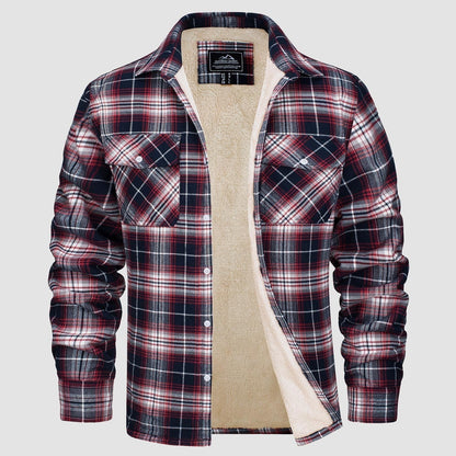 Sopracamicia casual con tasche — Camicia-giacca da mezza stagione