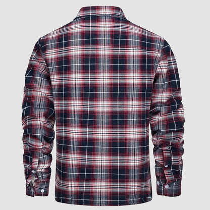 Sopracamicia casual con tasche — Camicia-giacca da mezza stagione