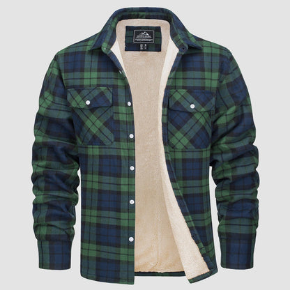 Sopracamicia casual con tasche — Camicia-giacca da mezza stagione