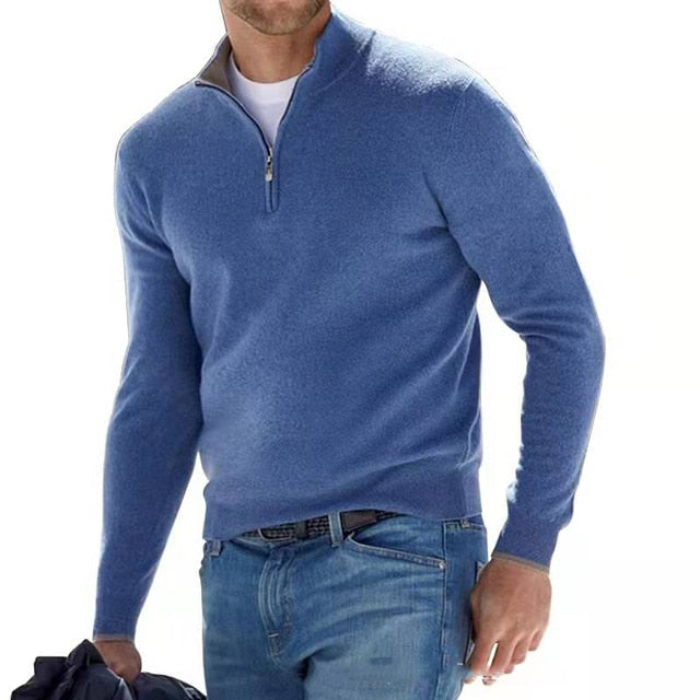Jersey casual para hombre, tejido suave