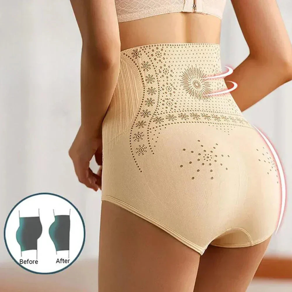 Braga de talle alto para mujer, estampada