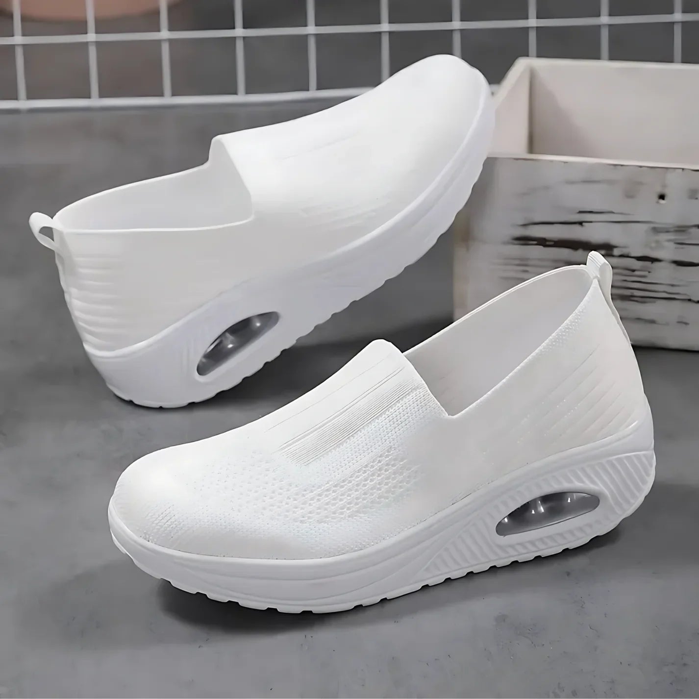 Scarpe ortopediche slip-on — Calzatura con suola ammortizzata e facile da indossare