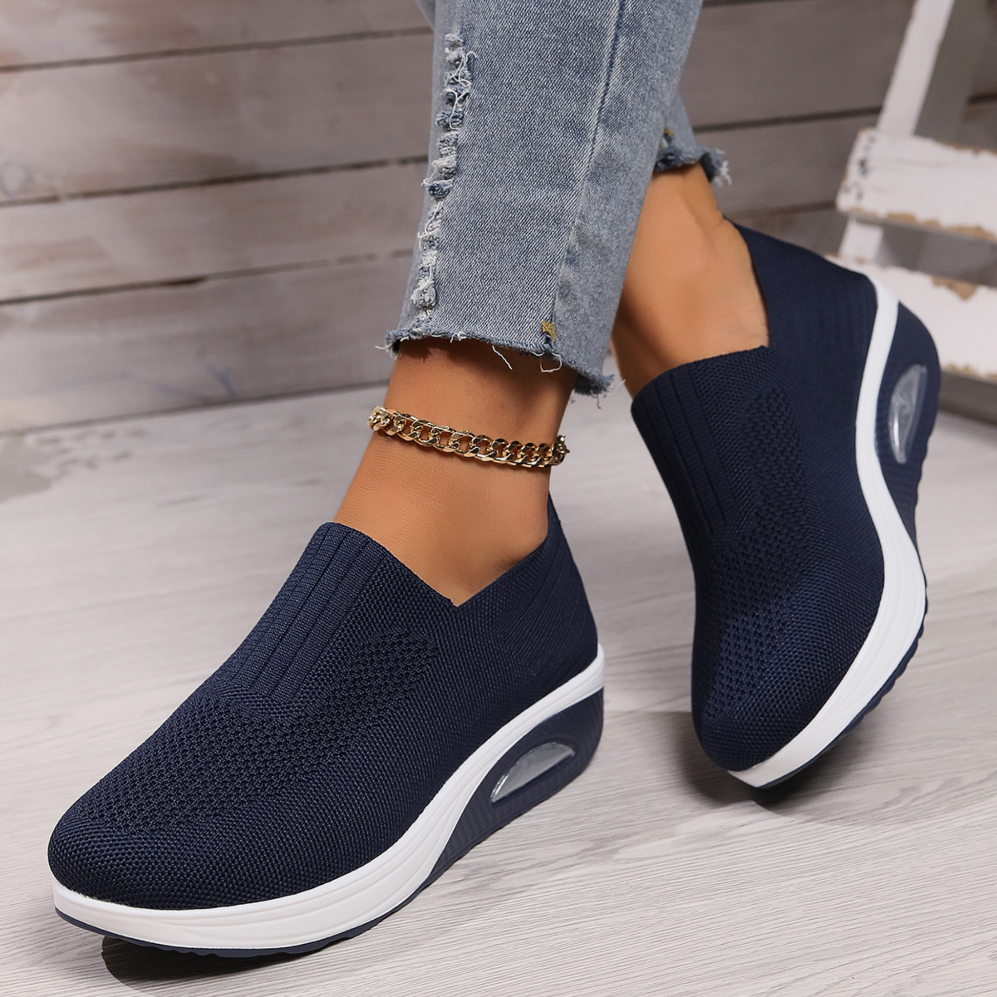 Scarpe ortopediche slip-on — Calzatura con suola ammortizzata e facile da indossare