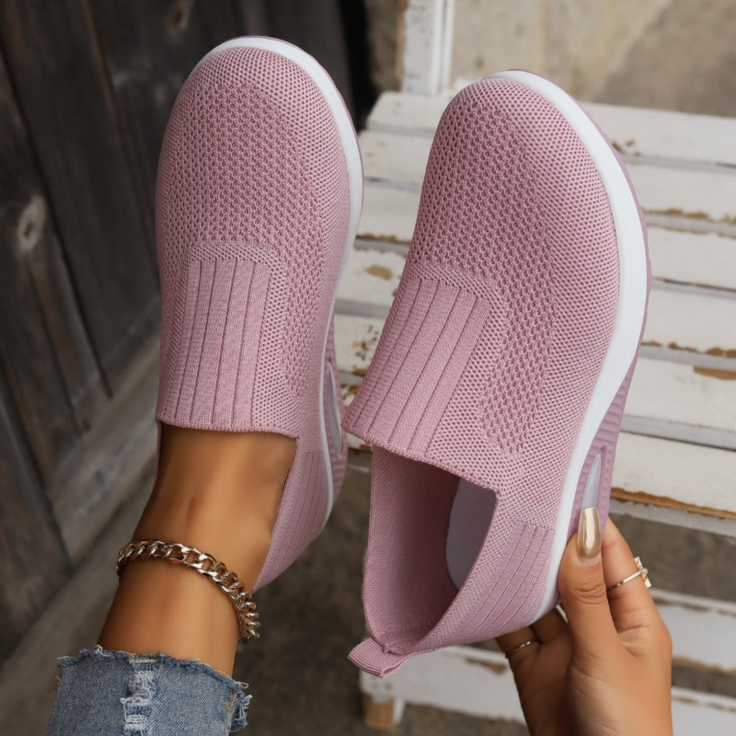 Scarpe ortopediche slip-on — Calzatura con suola ammortizzata e facile da indossare