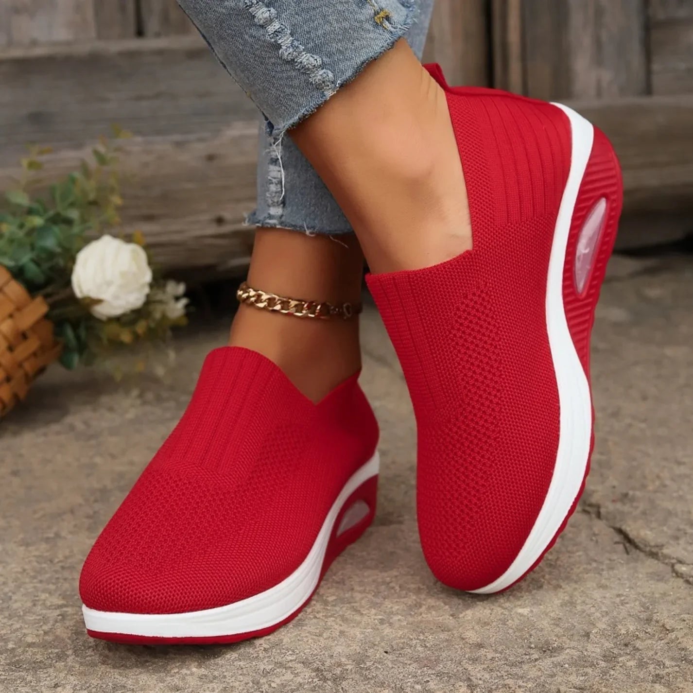 Scarpe ortopediche slip-on — Calzatura con suola ammortizzata e facile da indossare