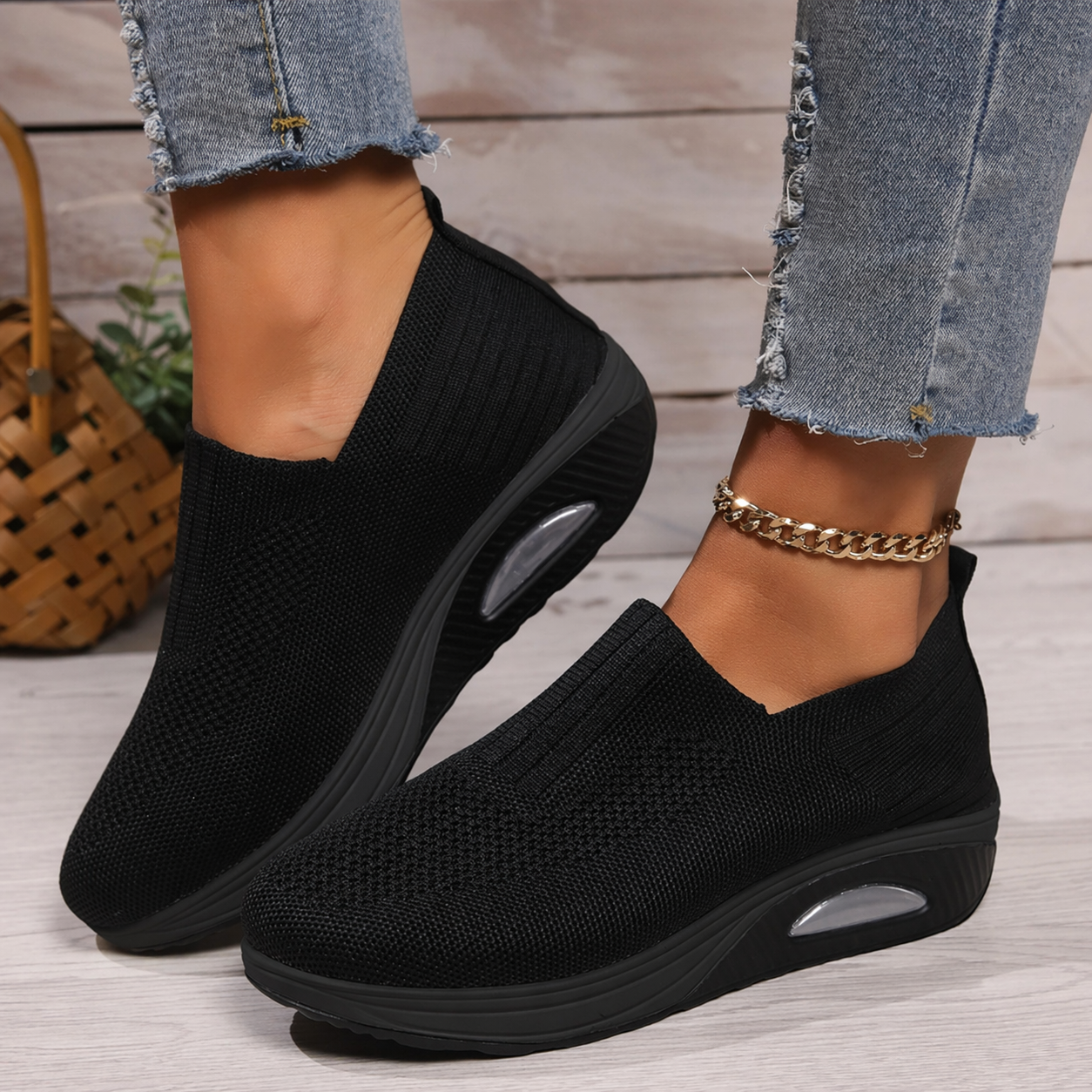 Scarpe ortopediche slip-on — Calzatura con suola ammortizzata e facile da indossare