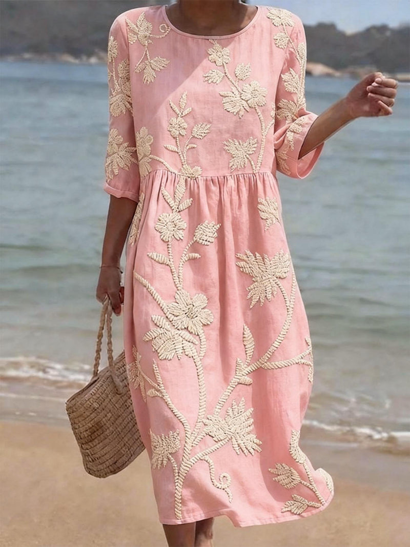 Vestido floral para mujer, ligero
