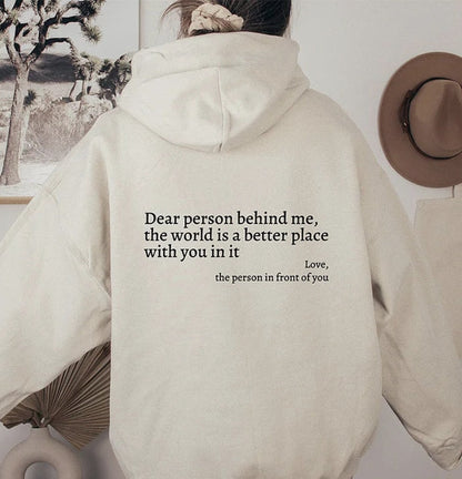 Felpa unisex con cappuccio e stampa — Hoodie comoda e calda a manica lunga