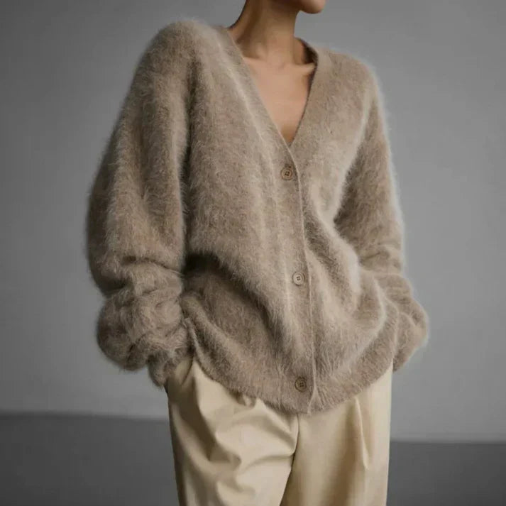 Cárdigan oversize de cachemira para mujer