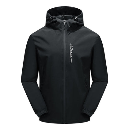 Giacca outdoor impermeabile e antivento con cappuccio — Giacca funzionale