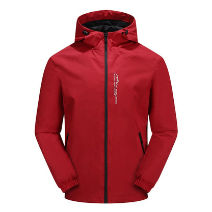 Giacca outdoor impermeabile e antivento con cappuccio — Giacca funzionale