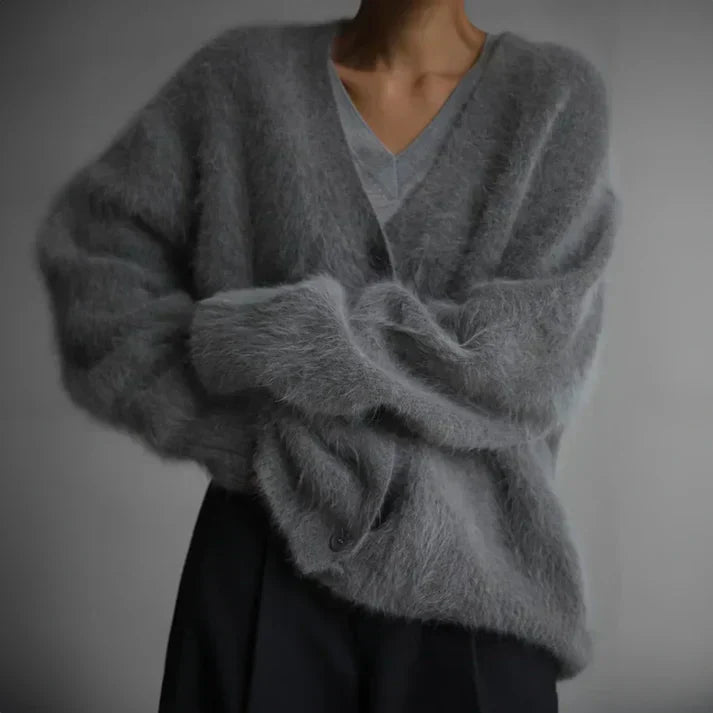 Cárdigan de cachemira para mujer, elegante