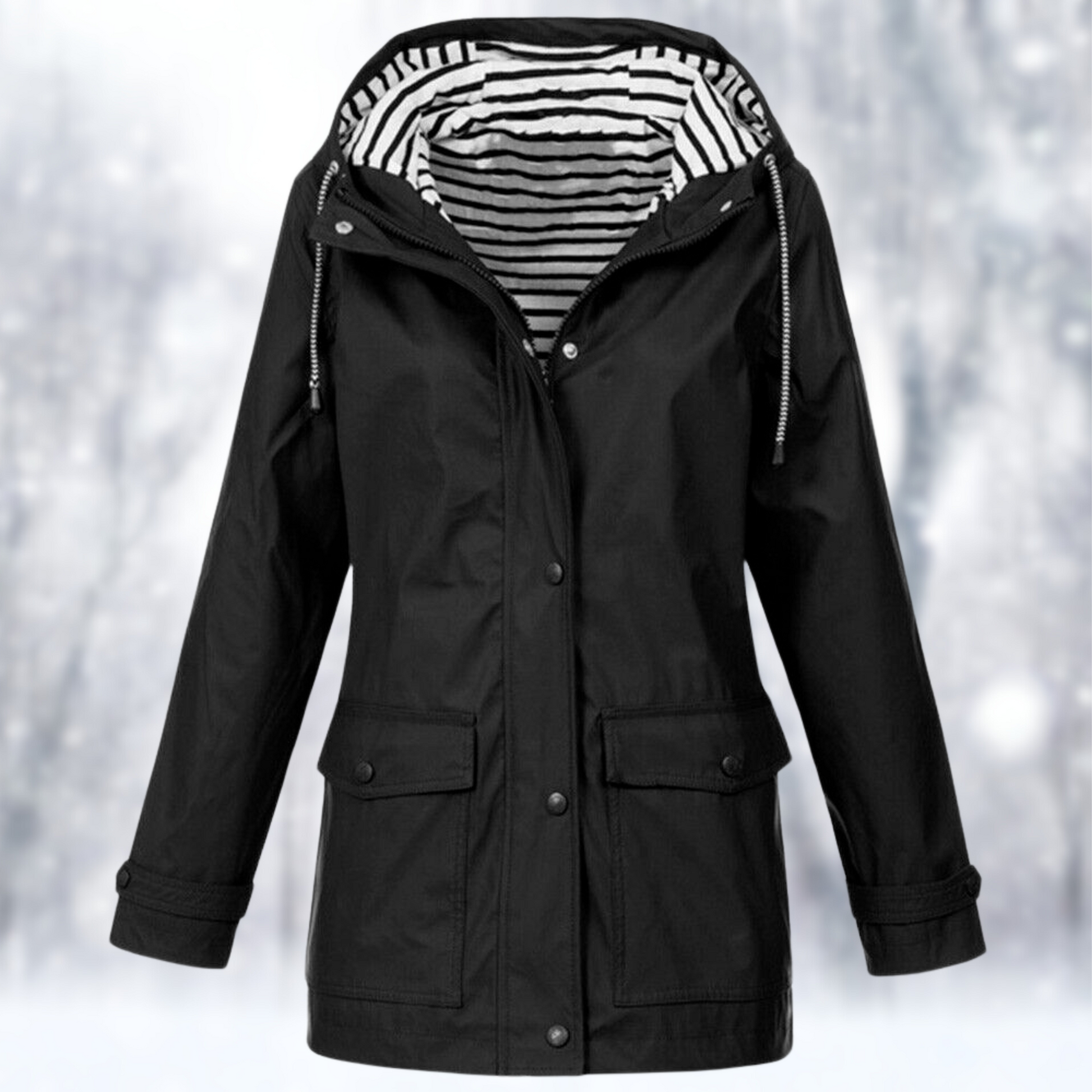Giacca impermeabile e antivento con cappuccio — Giacca outdoor