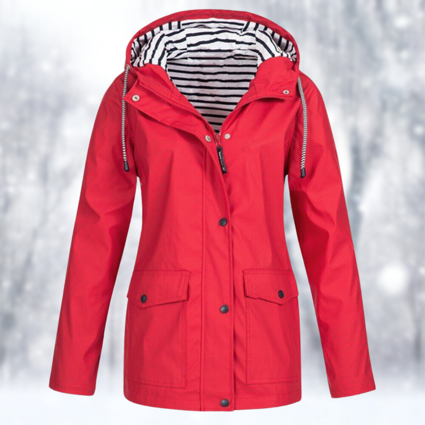 Giacca impermeabile e antivento con cappuccio — Giacca outdoor