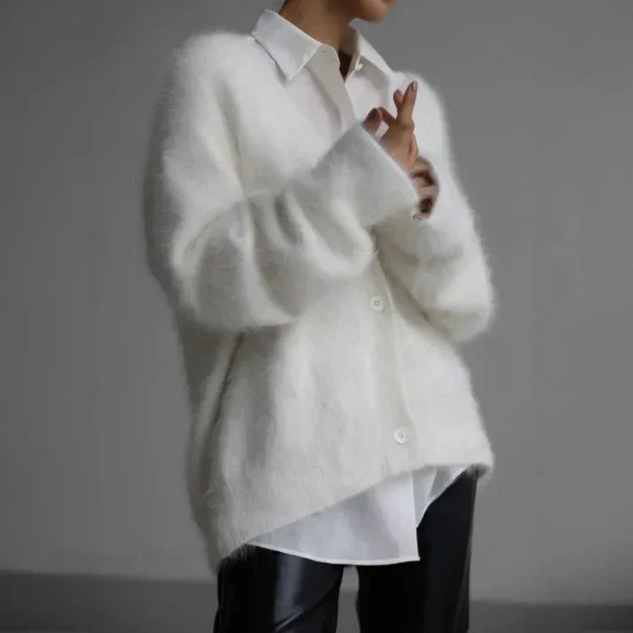 Chaqueta de punto para mujer, cachemira