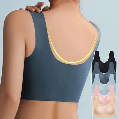 Sujetador para mujer, tirantes fijos