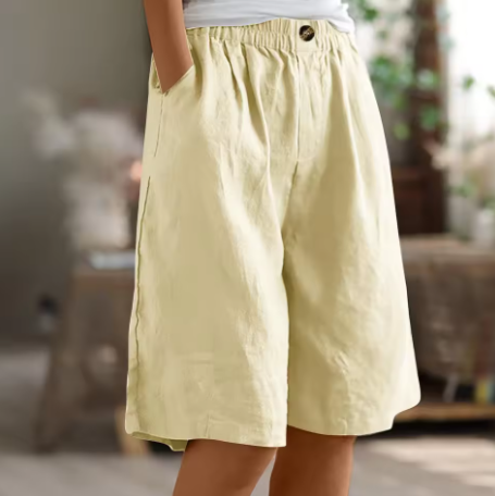 Pantalones cortos para mujer, corte holgado