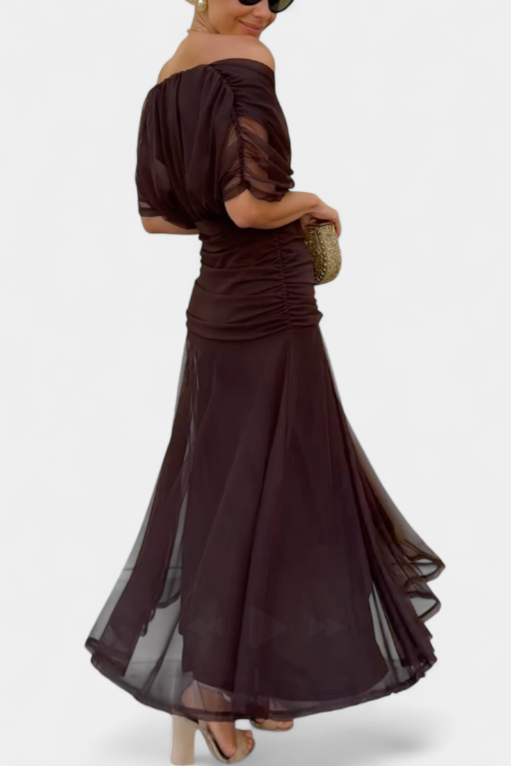 Vestido largo para mujer, silueta favorecedora