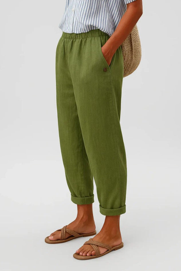 Pantalones lisos para mujer, pernera recta