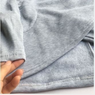 Felpa con cappuccio dal design asimmetrico — Hoodie morbida e calda