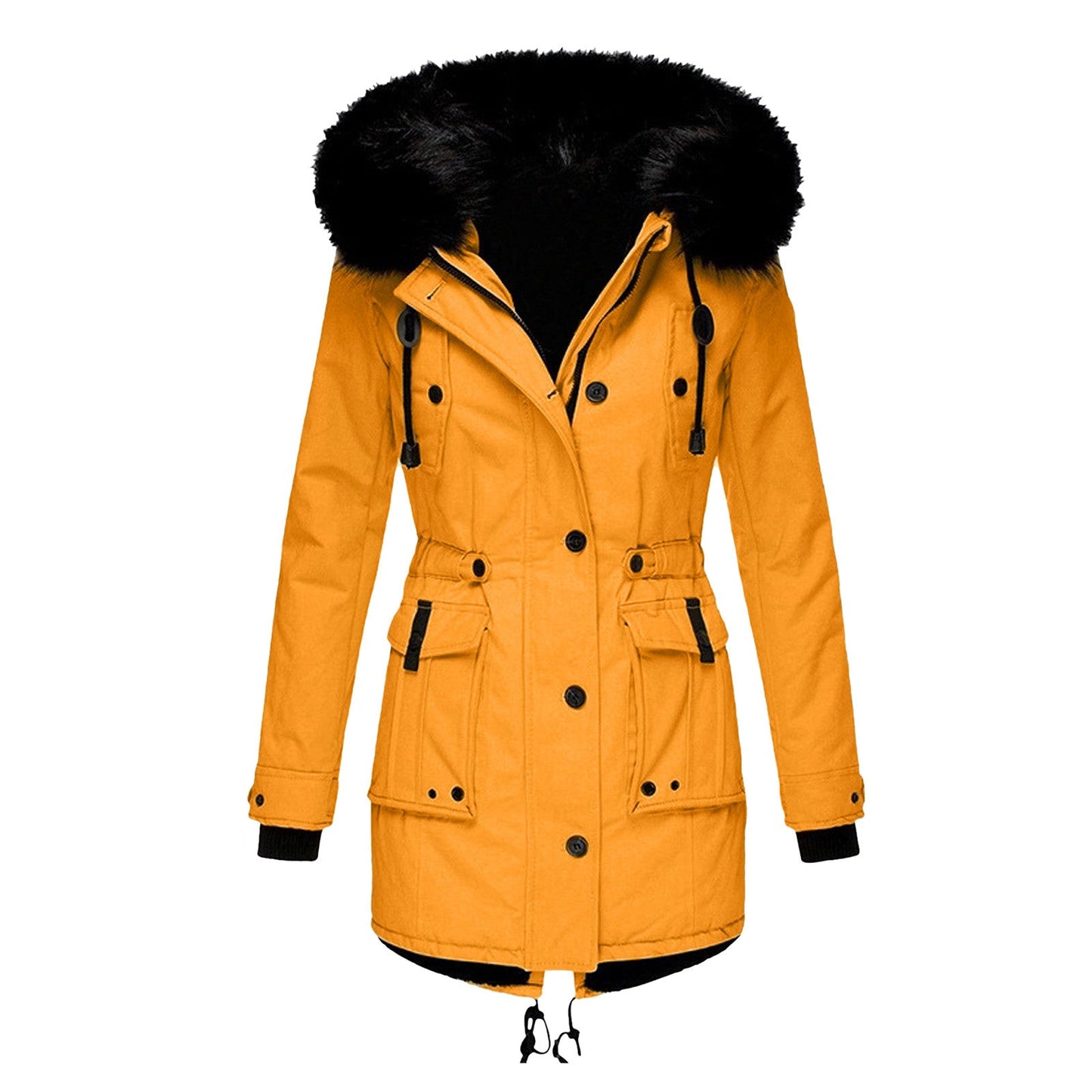 Parka de algodón para mujer, cálida y con estilo