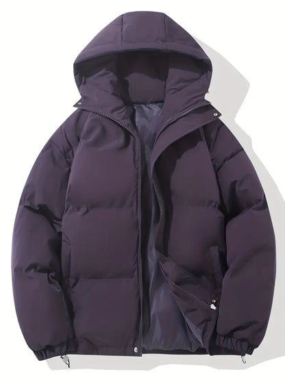 Giacca con cappuccio calda — Giacca classica e avvolgente per l'inverno