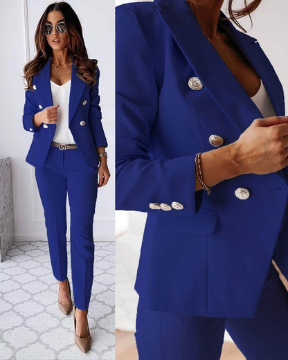 Traje para mujer, blazer y pantalón a juego