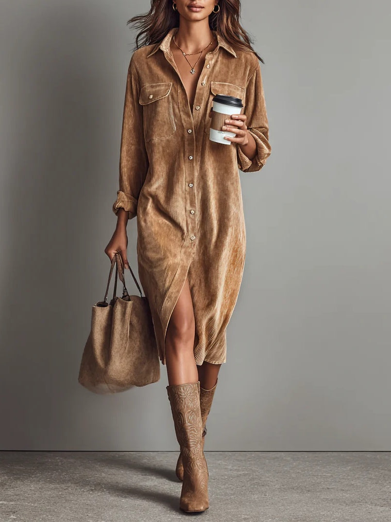 Abito svasato elegante — Abito midi favorevole e versatile