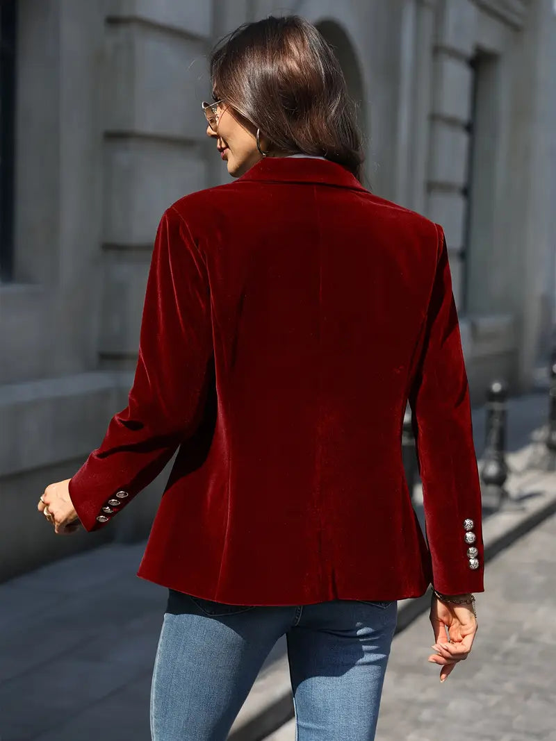 Blazer aderente a un bottone — Giacca dal taglio sartoriale con revers