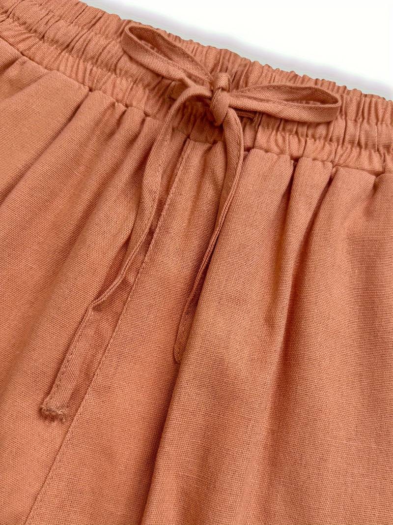 Pantaloni dal taglio rilassato con coulisse — Pantaloni leggeri estivi