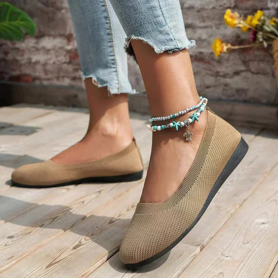Scarpe slip-on comode con supporto dell'arco — Calzatura leggera e traspirante