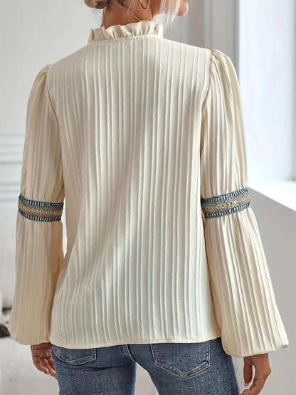 Top dallo stile vintage — Blusa chic e slanciante d'autunno