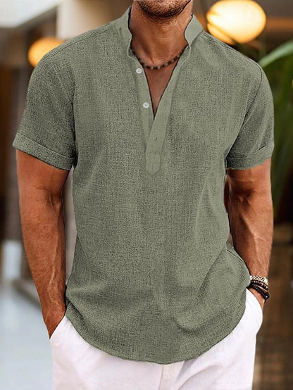 Camisa para hombre, manga corta