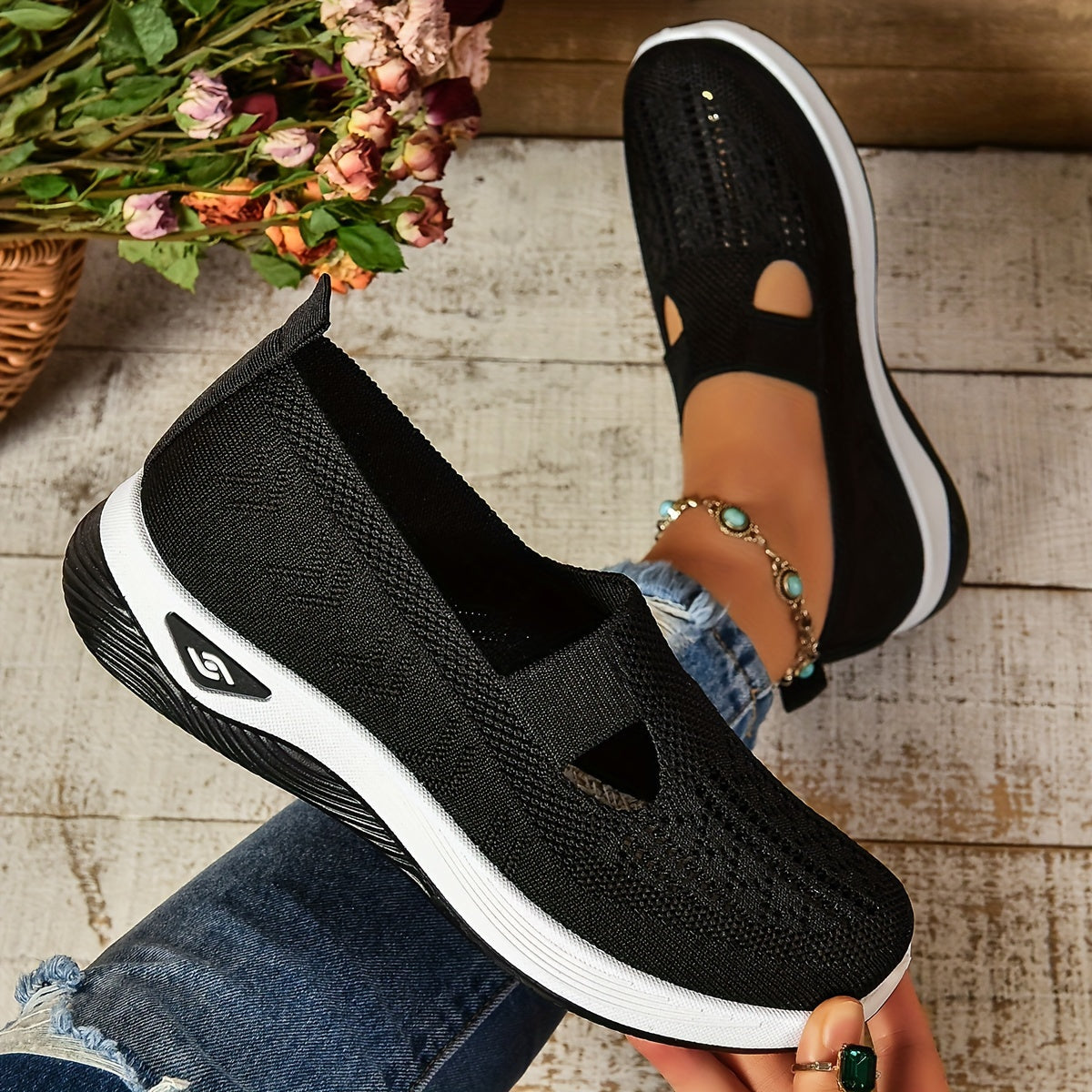 Zapatos slip-on para mujer, cómodos