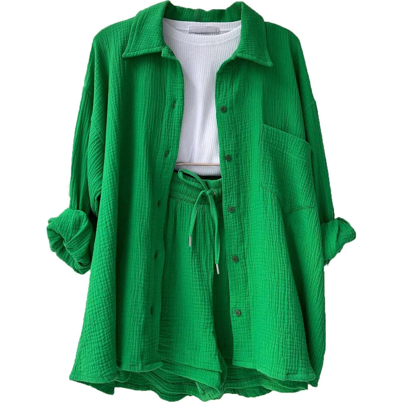 Completo di lino, camicia e pantaloni — Due pezzi estivo