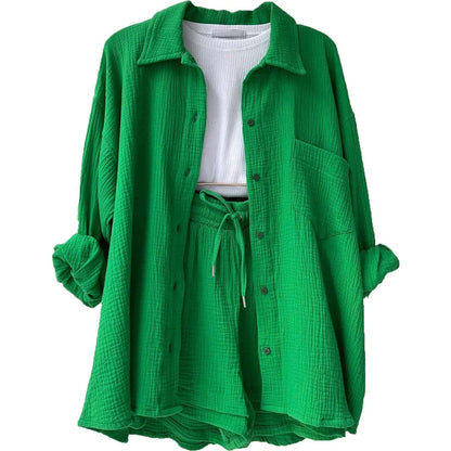 Completo di lino, camicia e pantaloni — Due pezzi estivo