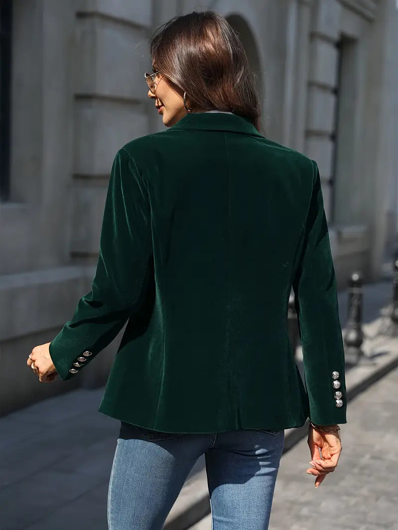 Blazer aderente a un bottone — Giacca dal taglio sartoriale con revers