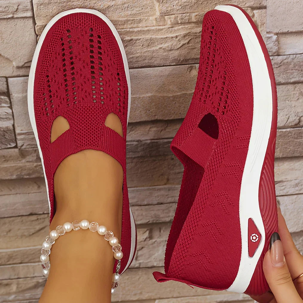 Zapatos slip-on para mujer, suela acolchada