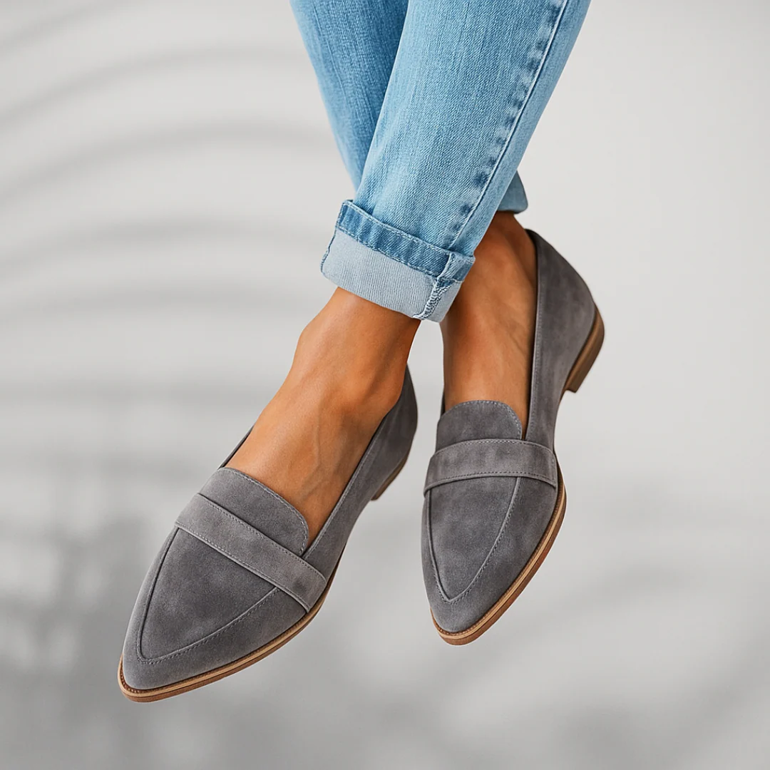 Mocasines para mujer, líneas limpias